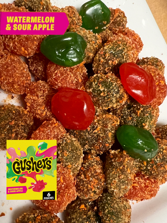 New* Spicy Sour Apple and Watermelon Gushers